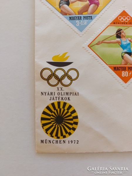 Régi bélyeg boríték XX. Nyári Olimpiai Játékok 1972 München 2 db