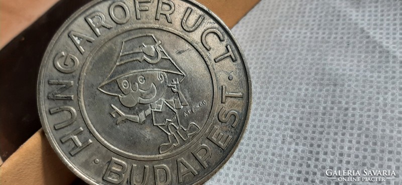Hungarofruct Budapest 800 silver plaque