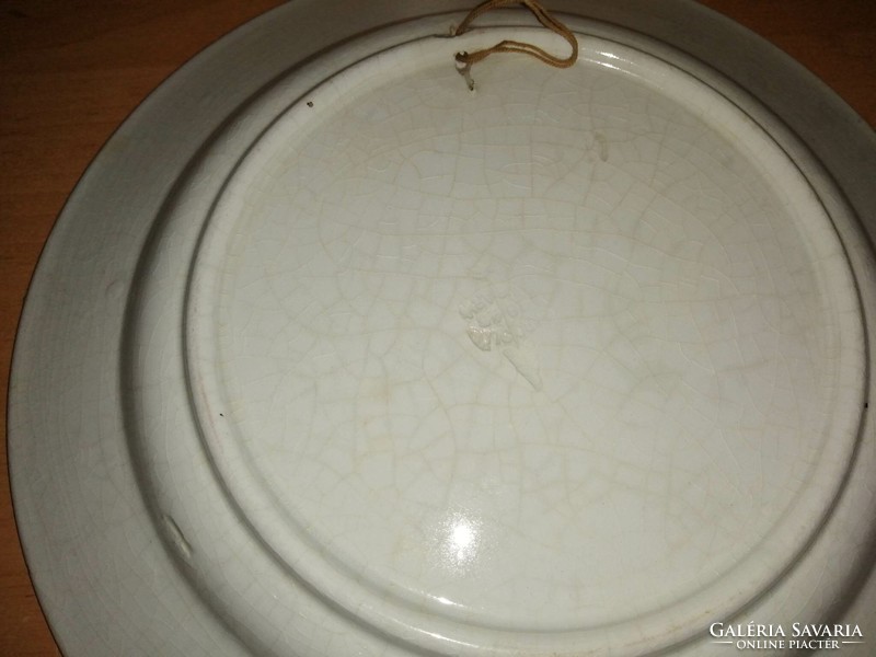 Old Városlód ceramic wall plate dia. 24 cm (n)