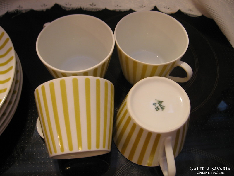 Muzeális ritkaság az 60-as évekből,Melitta Zürich , design Jupp Ernst kávés, teás csésze és tányér