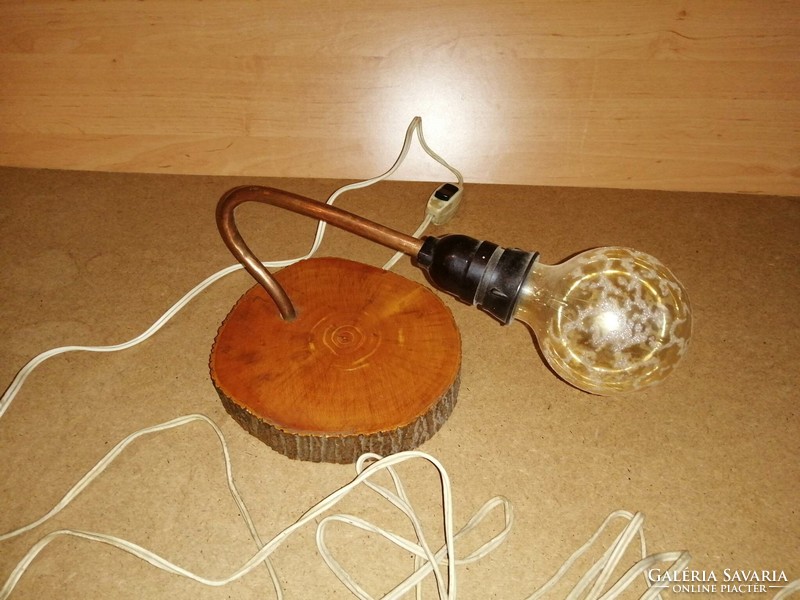 An interesting old hunter's house very rare incandescent wall lamp