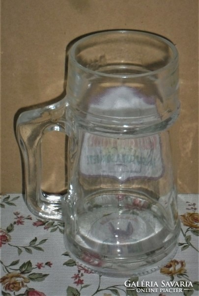 Glass, 0.5L beer mug with a funny inscription.