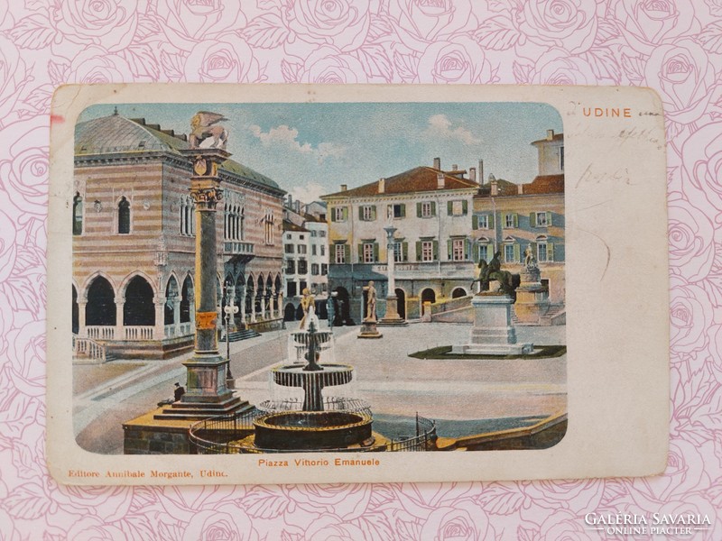 Old postcard postcard udine