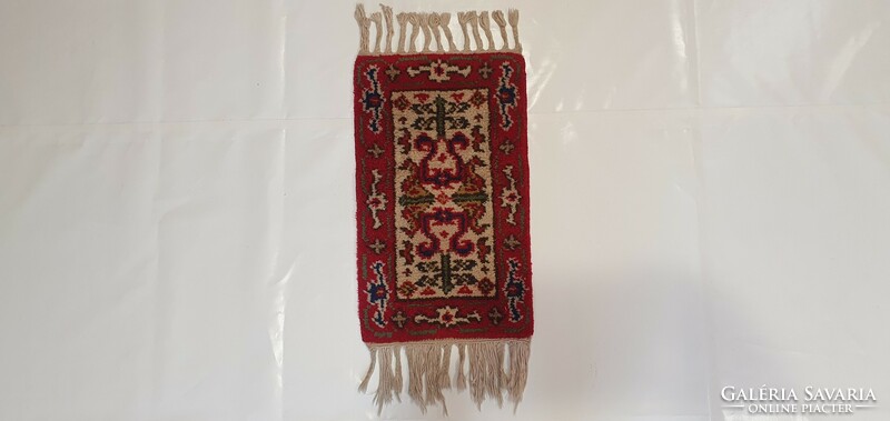 1719 Beautiful cleaned hand-knotted Persian rug 59x35cm free courier
