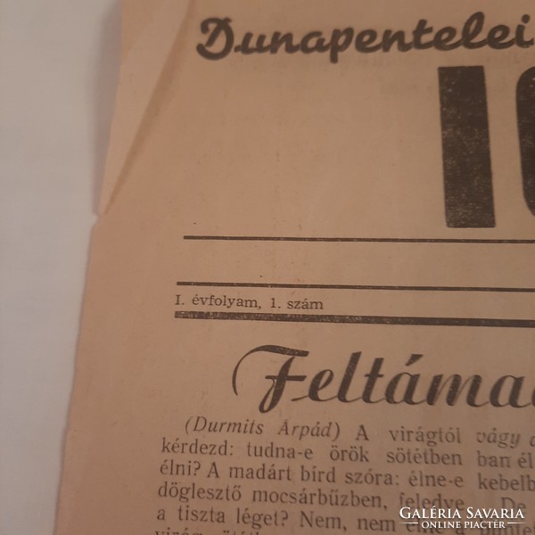 Dunapentelei Igazság  A dunapentelei dolgozók lapja 1. évfolyam 1. szám. 1956. október 30.