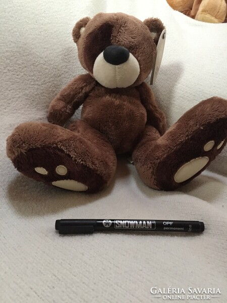 Medium brown, quality funny teddy bear, from the big foot series, with a new label