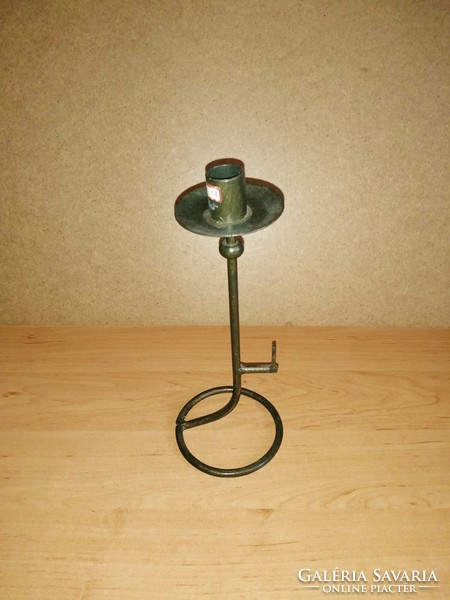 Metal art deco candle holder 27 cm (square)