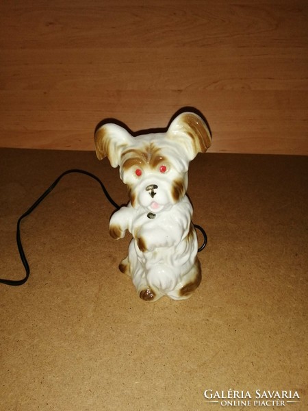 Beautiful puppy children table bedside porcelain aroma lamp 20 cm high