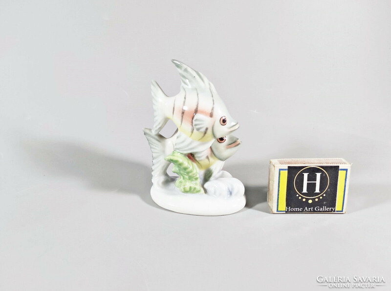 Herendi, pair of sailfish 11 cm., Hand painted porcelain figure, flawless! (I215)