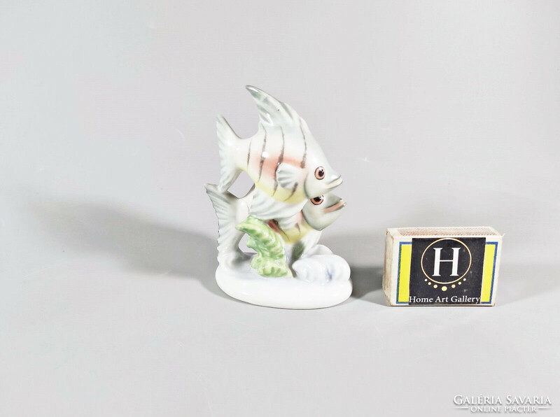 HERENDI, VITORLÁSHAL PÁR 11 CM., KÉZZEL FESTETT PORCELÁN FIGURA, HIBÁTLAN ! (I215)