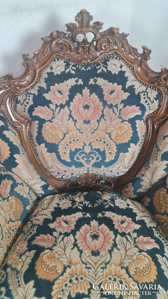 A645 old neo-baroque armchairs in a pair
