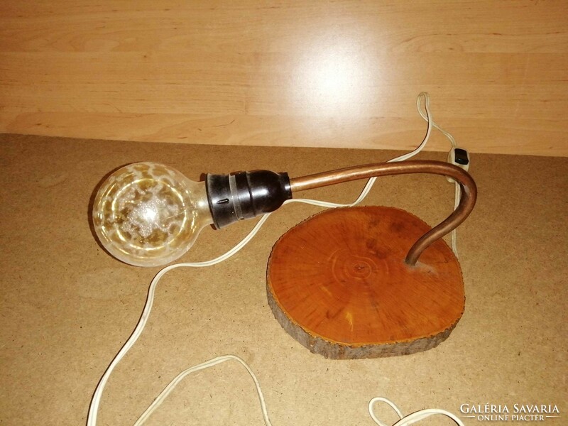 An interesting old hunter's house very rare incandescent wall lamp