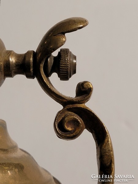 Refurbished antique copper ship lamp 28cm -- table lamp tilting wall arm metal bronze ship