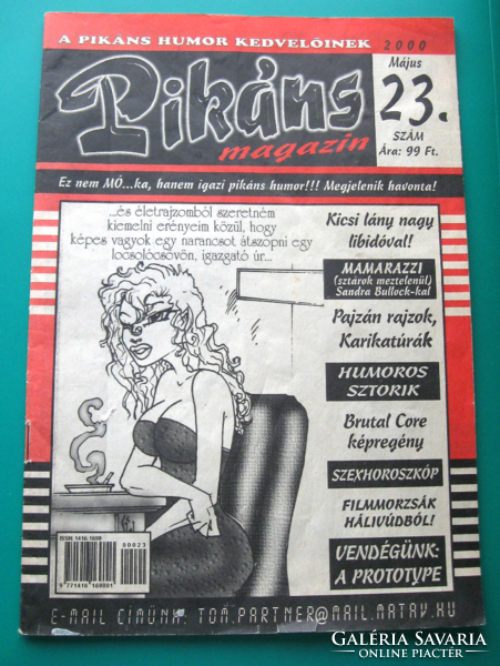 ​Pikáns magazin - 2000. május 23. szám  -  RITKA !!!