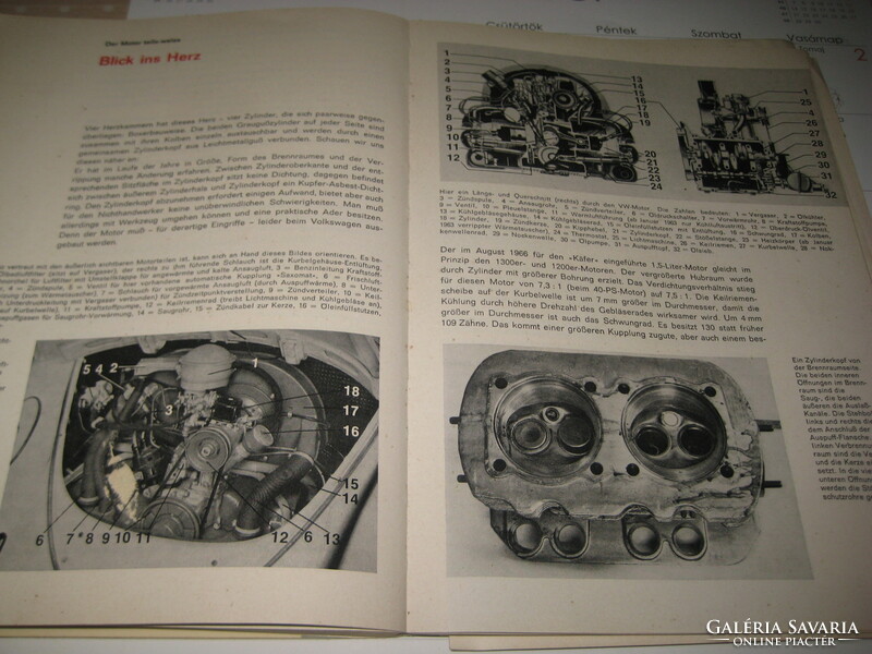 Home repair of VW Beetle 1200, 1300, 1500, 1966. 