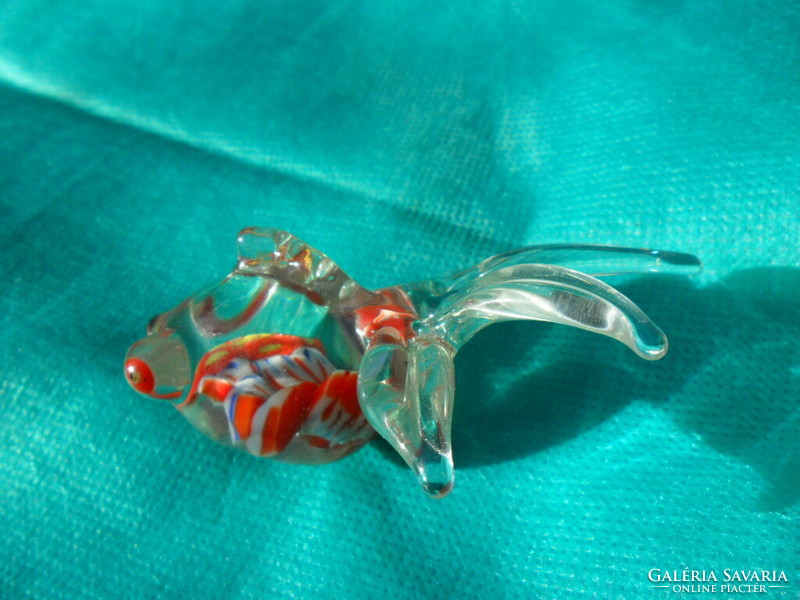 Millefiori style glass fish from Murano