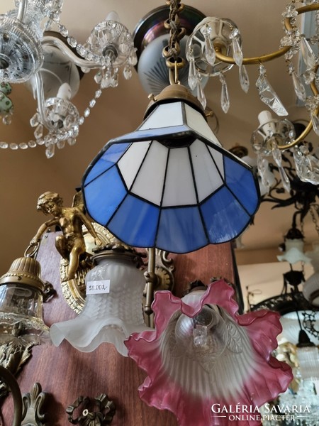 Old restored tiffany burr pendant lamp