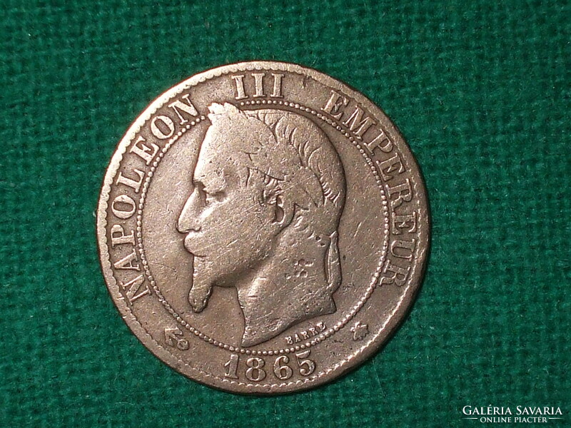 5 Cent 1865 ! A !  Franciaország !