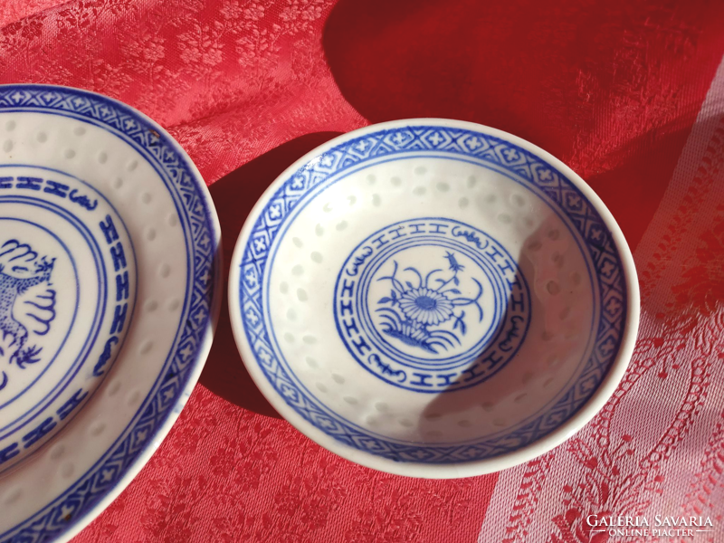 Rice grains, Chinese porcelain breakfast bowl (4 pcs.)