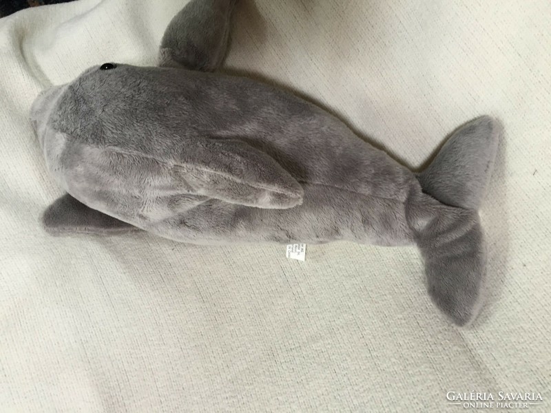 Nagy plüss delfin, svájci forgalmazónak készült, szép állapotban