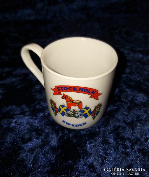 Swedish Stockholm porcelain mug cup souvenir