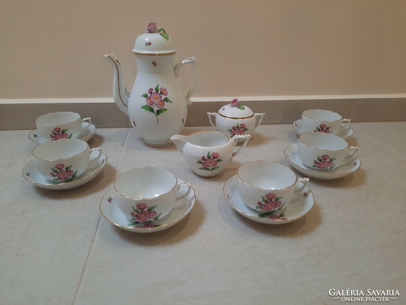 Herend map pattern porcelain tea set, tea set