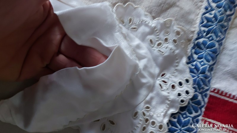 Antique baby dress set old silk madeira lace newborn bodice for christening head tie + dress