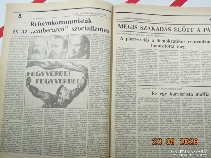 Régi retro újság - Pártbeszéd- Választási politikai hetilap - 1989. december 14. - Születésnapra