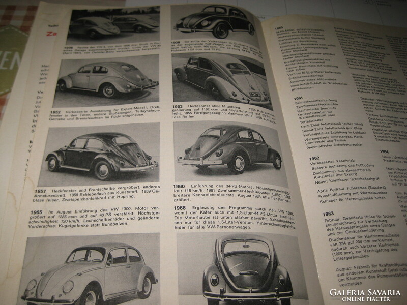 Home repair of VW Beetle 1200, 1300, 1500, 1966. 