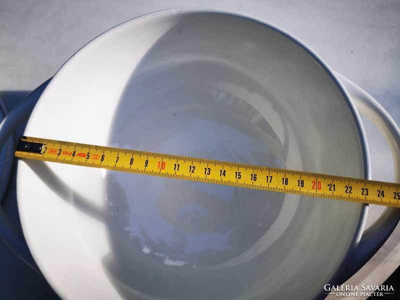 Antique granite soup bowl