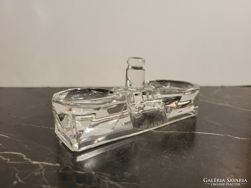 Table glass salt holder patent eng. 12.5 cm spice holder spicy