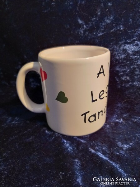 Ceramic mug cup with inscription of the best teacher in the world