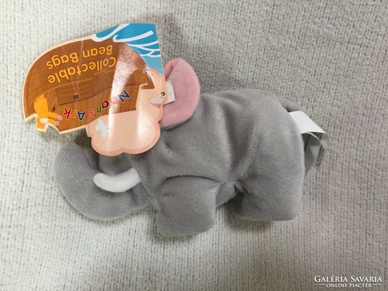 Collectable Dutch bean bag animal figure, elephant, serial number, with new, original label
