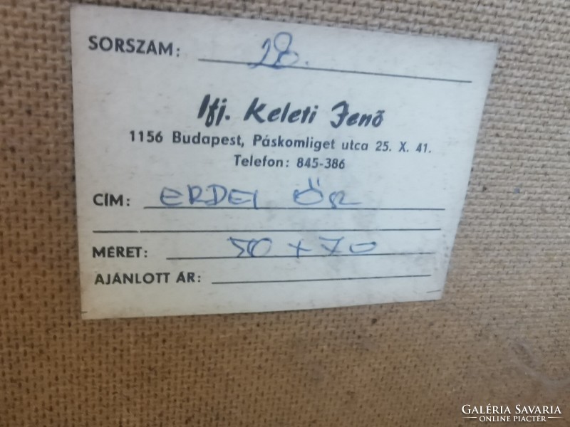 Ifj. Keleti Jenő: Erdei Őr