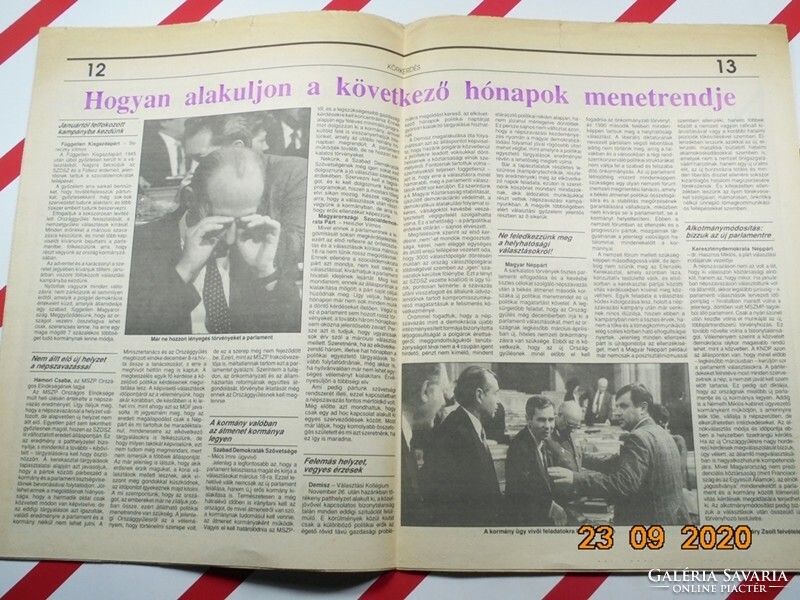 Régi retro újság - Pártbeszéd- Választási politikai hetilap - 1989. december 7. - Születésnapra