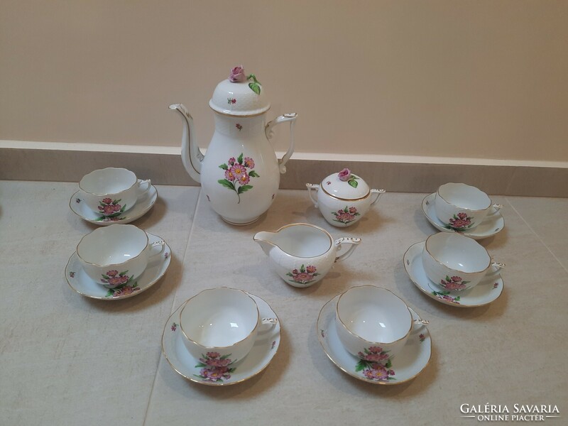 Herend map pattern porcelain tea set, tea set