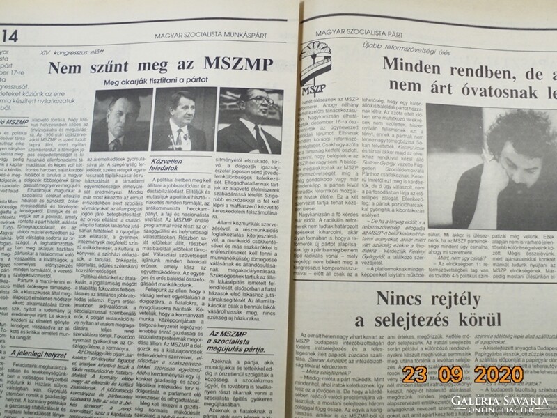 Régi retro újság - Pártbeszéd- Választási politikai hetilap - 1989. december 14. - Születésnapra