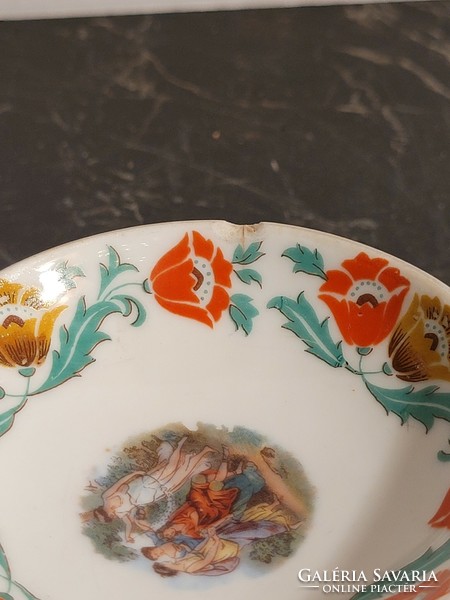 Antique Altwien porcelain bowl 8.5x4.5cm bowl decorative serving bowl with base
