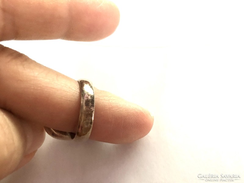 Ezüst gyűrű, rodonit
