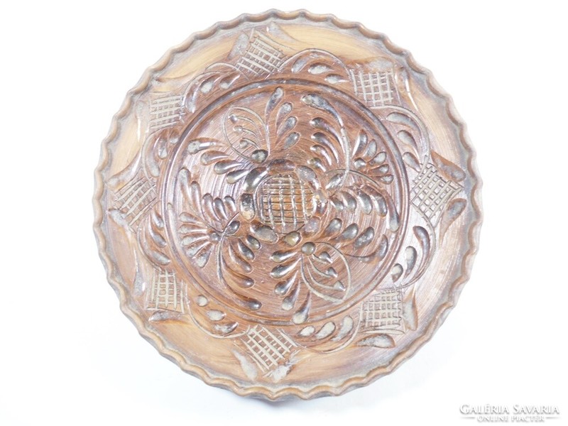 Retro ceramic wall bowl plate hanging convex pattern