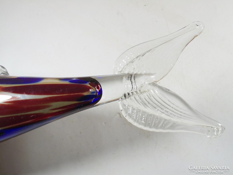 Old retro Murano glass fish, length: 42 cm