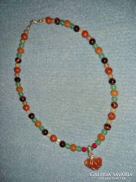 Multi chakra necklace with carnelian! - Lots and lots of handmade jewelry