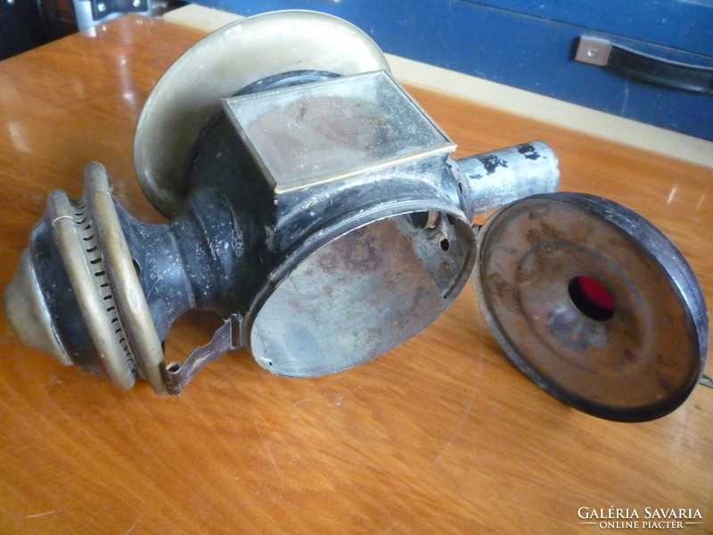 Old carriage lamp.