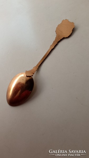 Budaoesti commemorative spoon with porcelain decoration painted with ice
