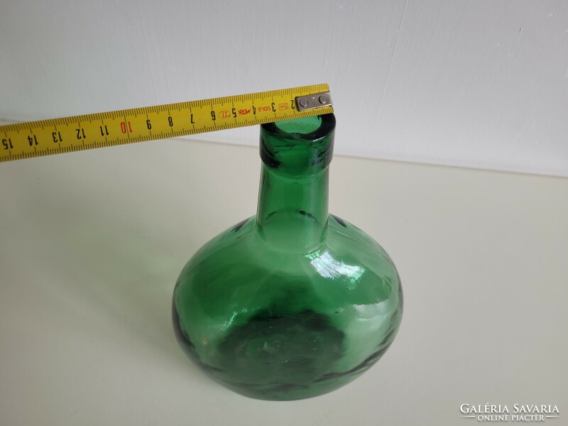 Old 2 liter green dark green ham bottle vintage wine bottle glass bottle