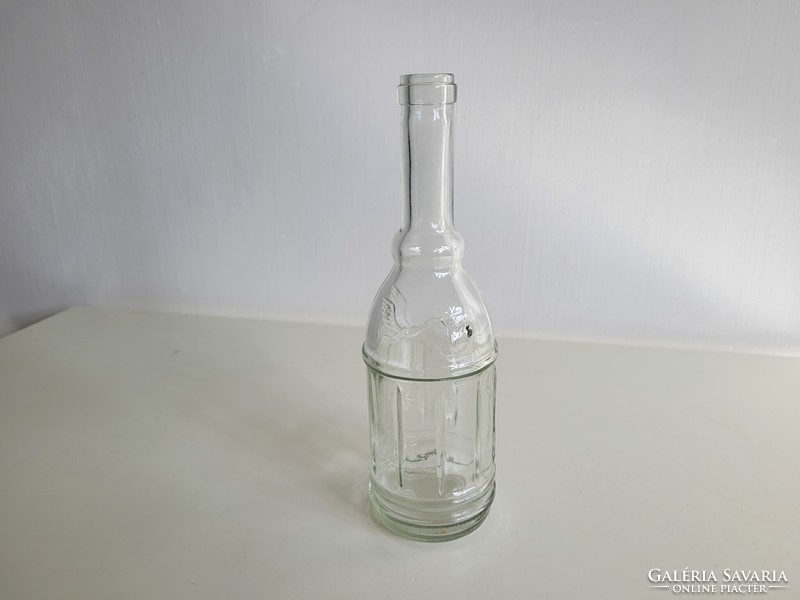 Old stork pattern ribbed vintage milk glass stork glass