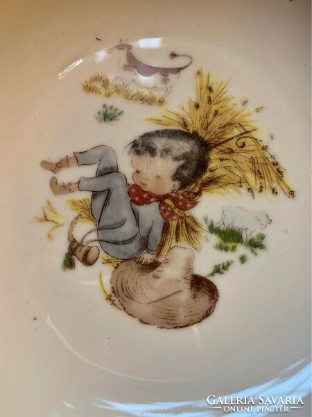 Tonika vintage children's porcelain plate