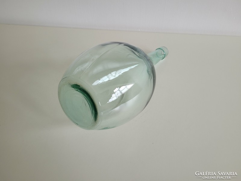 Régi türkiz zöld üveg palack dekoráció