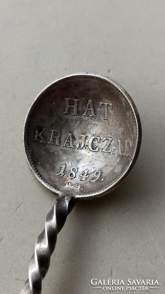 Ezst kanalka 6 krajcz 1849