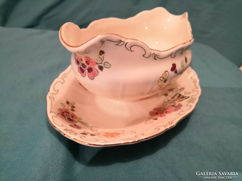 Flawless Zsolnay butterfly patterned sauce bowl